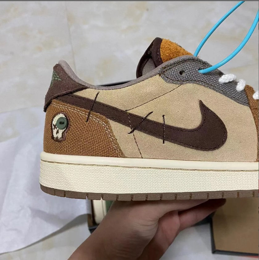 Zion Williamson x Air Jordan 1 Low OG Voodoo Shoes Sneakers