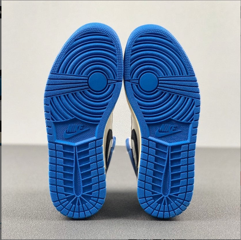 Travis Scott x Fragment x AJ 1 High “Military Blue” Shoes Sneakers
