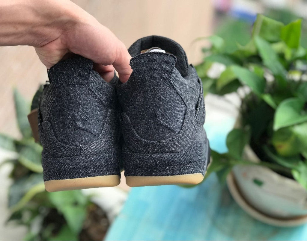 Air Jordan 4 Retro Levi’s Black (Levi’s Tag) Shoes Sneakers