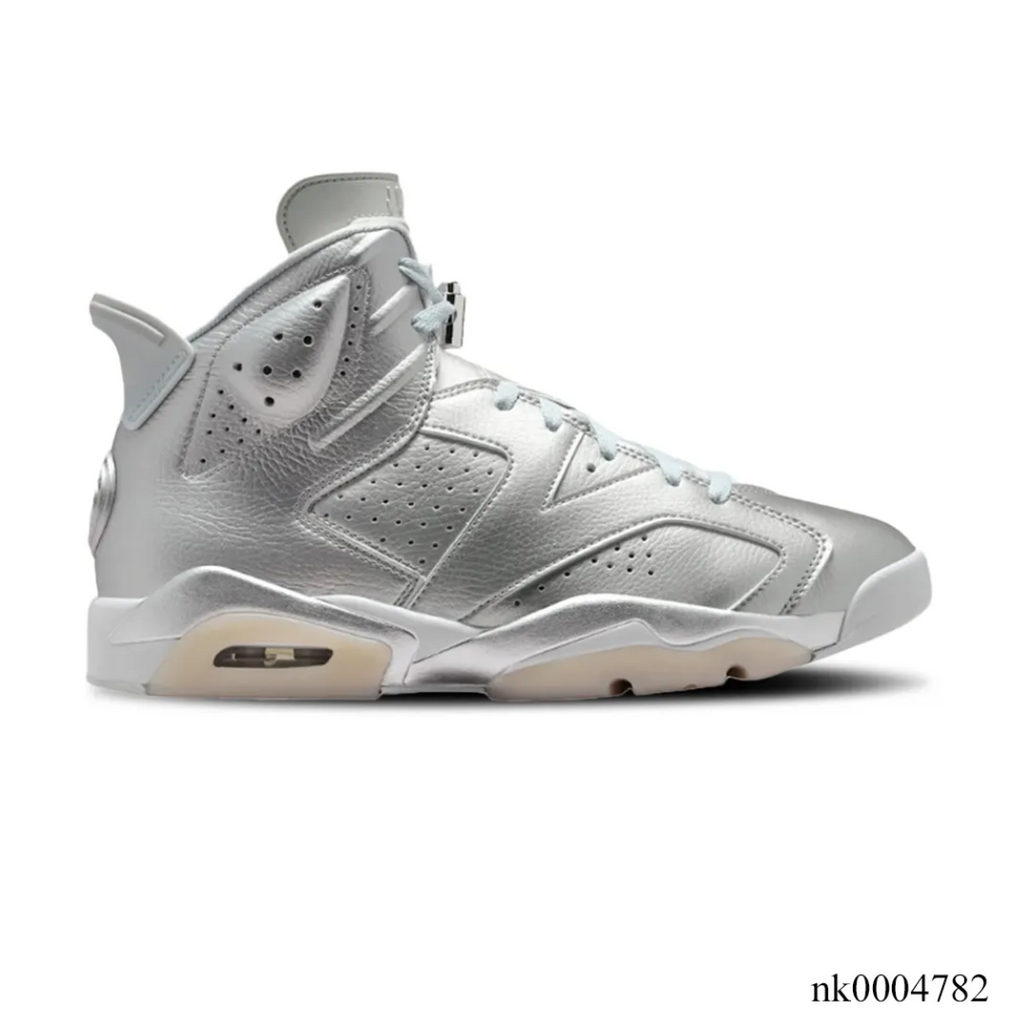 PSG x Air Jordan 6 Metallic Silver Shoes Sneaker