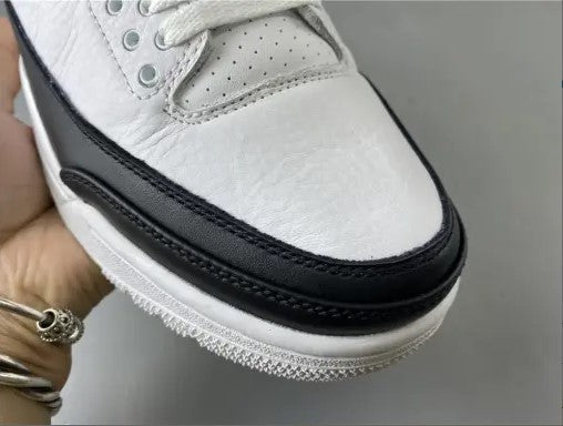 Fragment x AJ 3 White Black Shoes Sneakers
