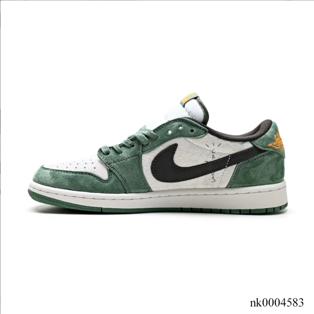 Travis Scott x Air Jordan 1 Low OG SP Green Velvet Shoes Sneakers