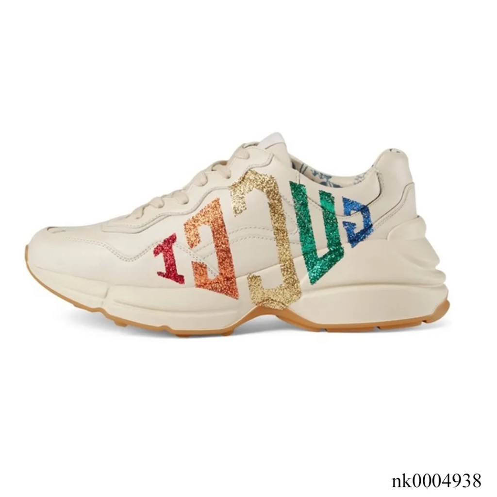 GG Rhyton Monogram ‘Glitter’ Shoes Sneakers