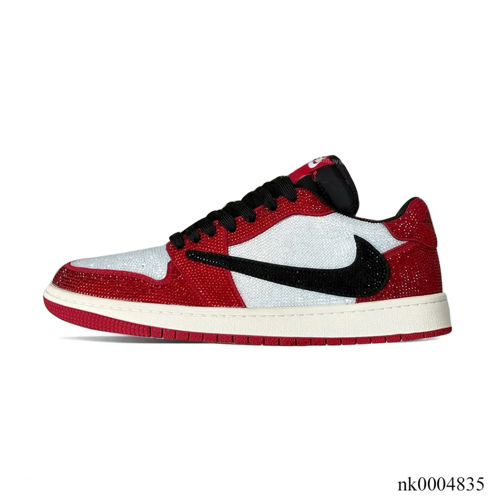 Air Jordan 1 Low Chicago Crystal Shoes Sneakers