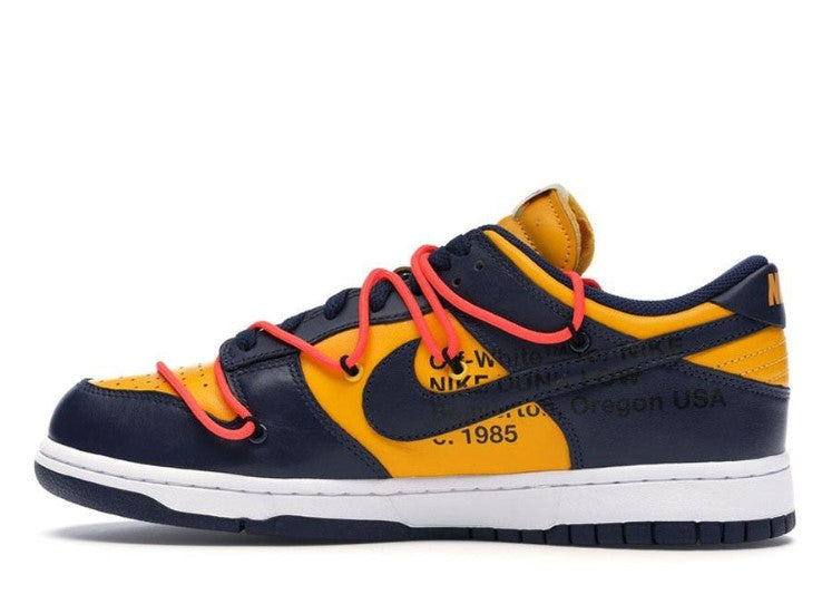 Dunk Low OW University Gold Midnight Navy Shoes Sneakers