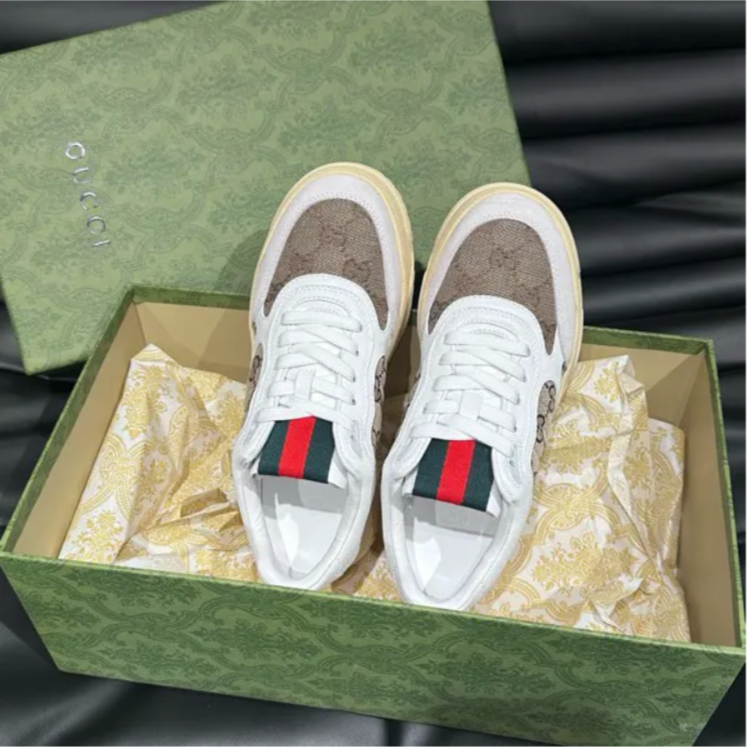 GG Re-Web Sneaker ‘GG Canvas – White Beige’ Shoes Sneakers