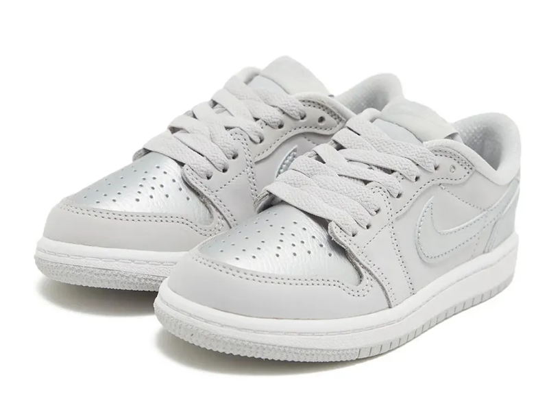 AJ 1 Low OG Metallic Silver Shoes Sneakers