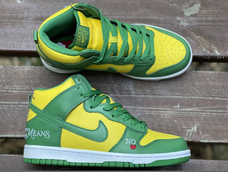 SB Dunk High Supreme By Any Means Brazil Shoes Sneakers