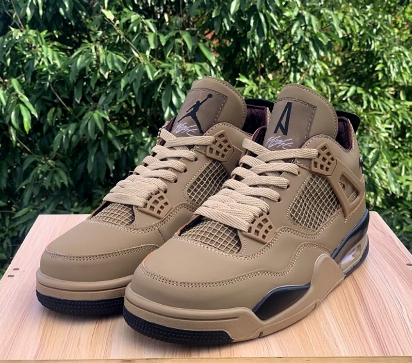 A Ma Maniére x Air Jordan 4 Dark Mocha Shoes Sneakers