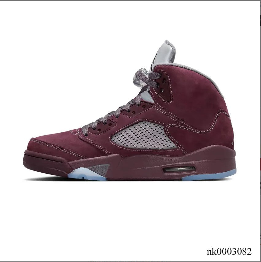 Air Jordan 5 Burgundy Shoes Sneakers