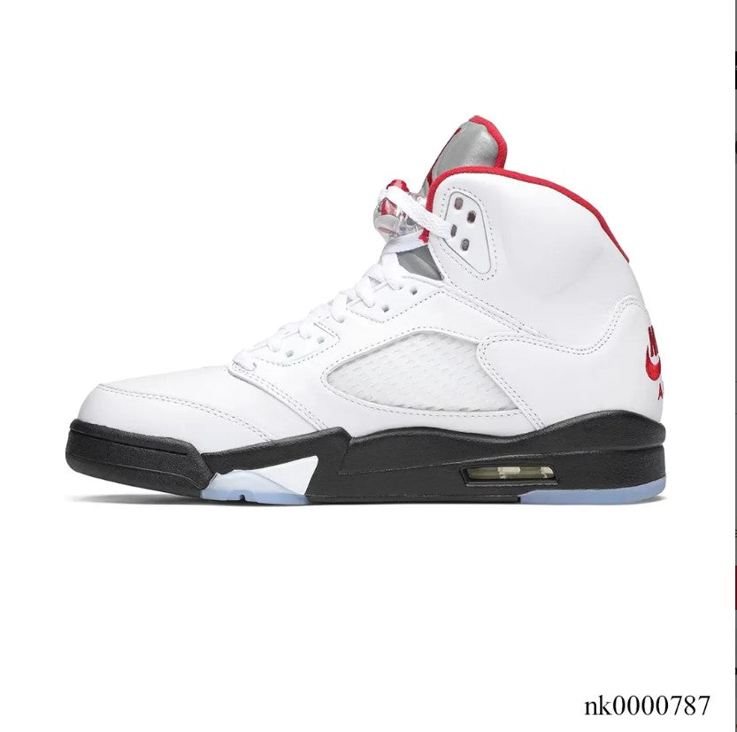 Air Jordan 5 Fire Red Silver Tongue (2020) Shoes Sneakers