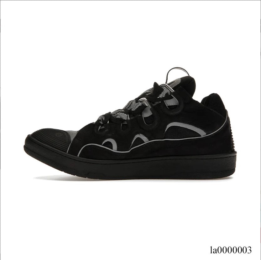 Lanvin Curb Sneaker Black Grey Shoes Sneakers