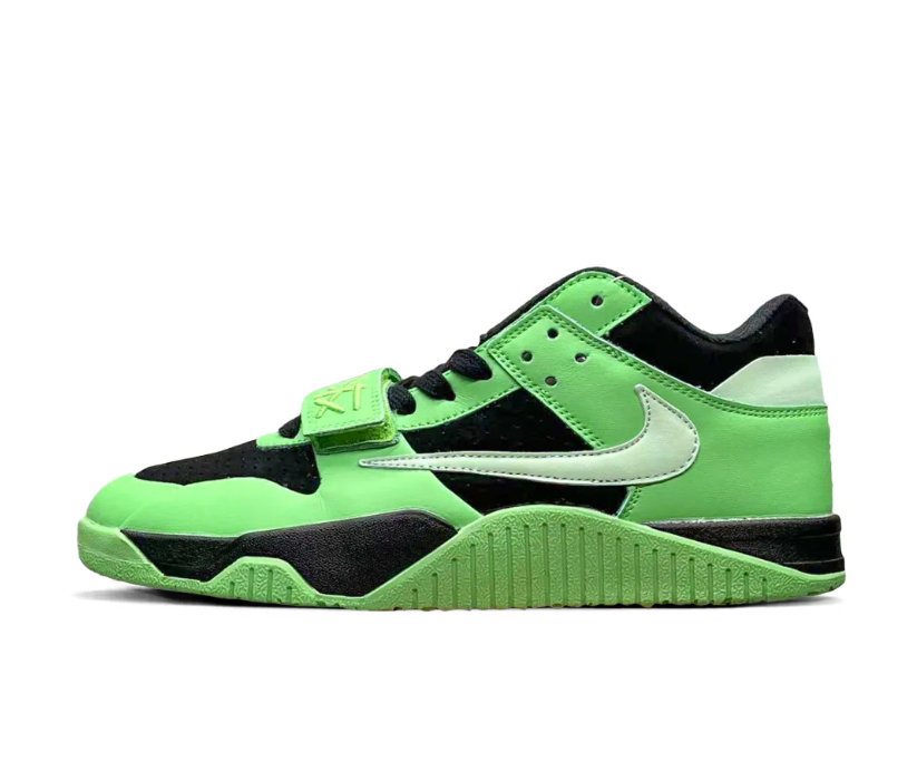 Travis Scott x Jumpman Jack Green Spark Shoes Sneakers
