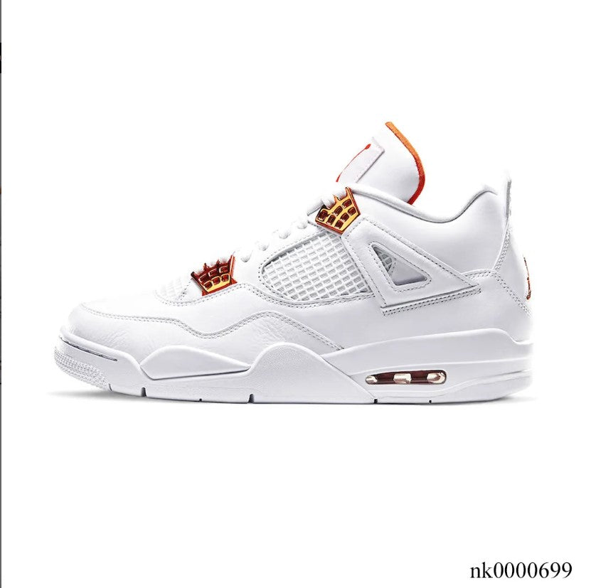 Air Jordan  4 Retro Metallic Orange Shoes Sneakers