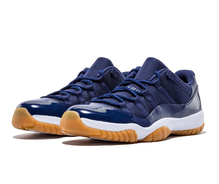 Air Jordan 11 Retro Low Navy Gum Shoes Sneakers