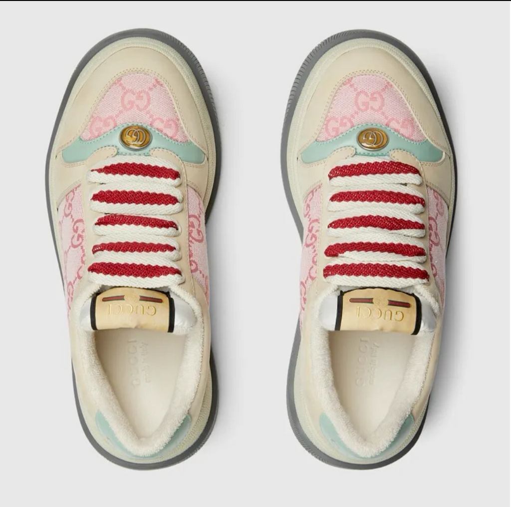 GG Canvas and Leather Shoes Sneakers
