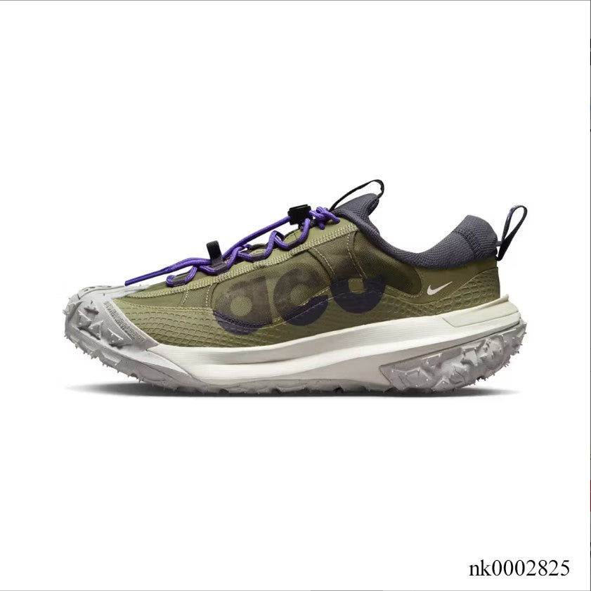 Nike ACG Mountain Fly 2 Low Neutral Olive Mountain Grape Shoes Sneakers