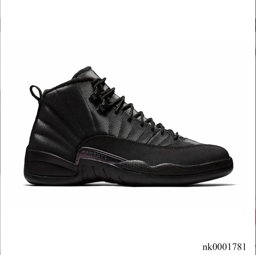 Air Jordan 12 Retro Winterized Triple Black Shoes Sneakers