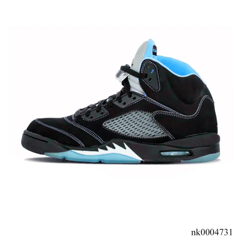 Air Jordan 5 Black University Blue Shoes Sneakers