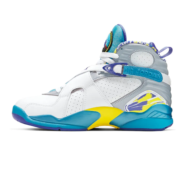 Air Jordan 8 White Aqua Shoes Sneakers