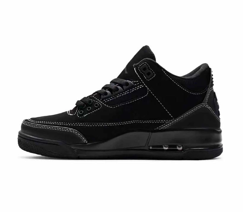 Travis Scott x AJ 3 Black Cat Shoes Sneakers