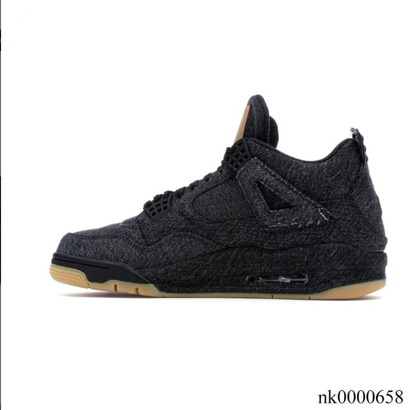 Air Jordan 4 Retro Levi’s Black (Levi’s Tag) Shoes Sneakers