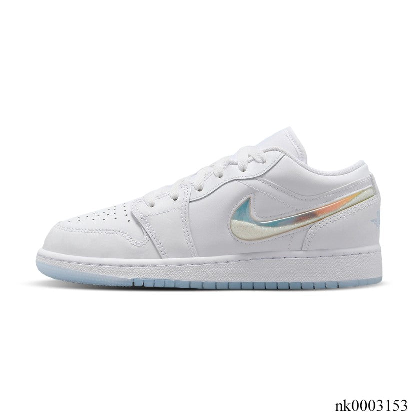 Air Jordan 1 Low Glitter Swoosh Shoes Sneakers