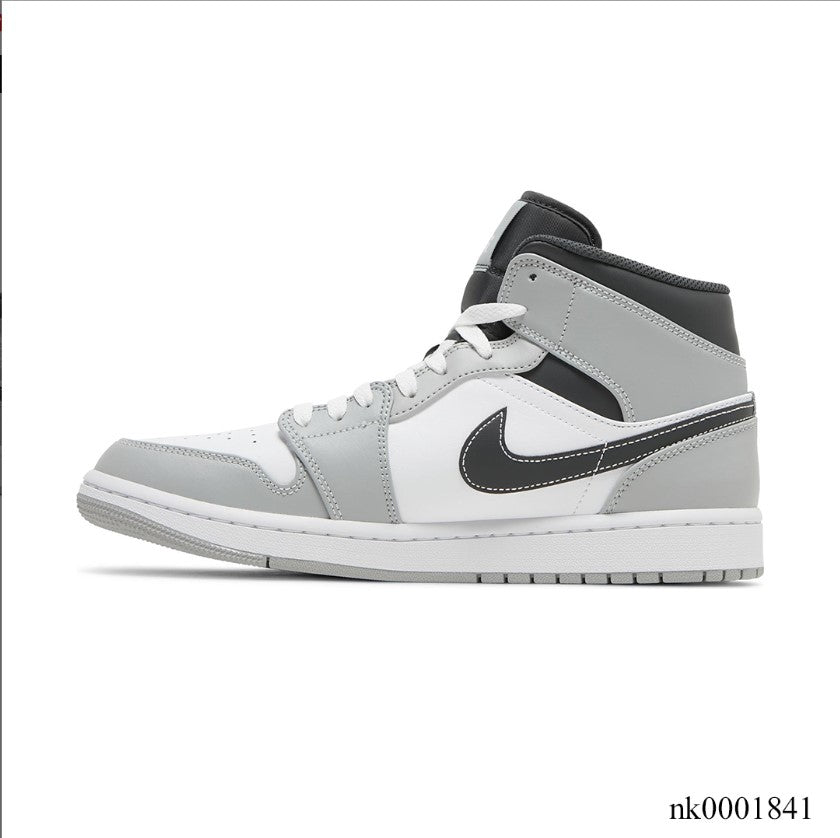 Air Jordan 1 Mid Light Smoke Grey Shoes Sneakers