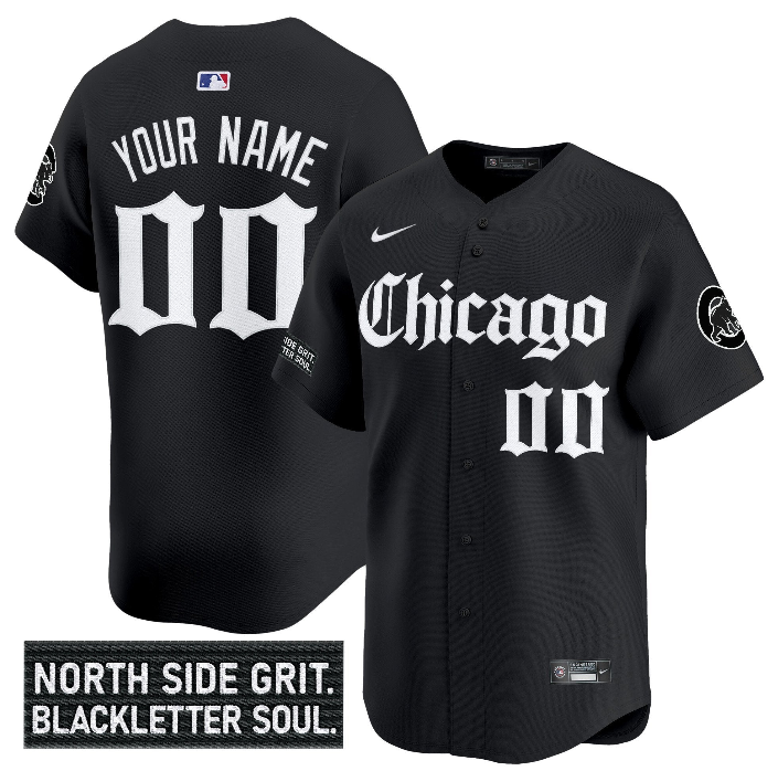 Chicago Cubs 'Gothic North Side Edition' Vapor Premier Limited Custom Jersey V2 - All Stitched
