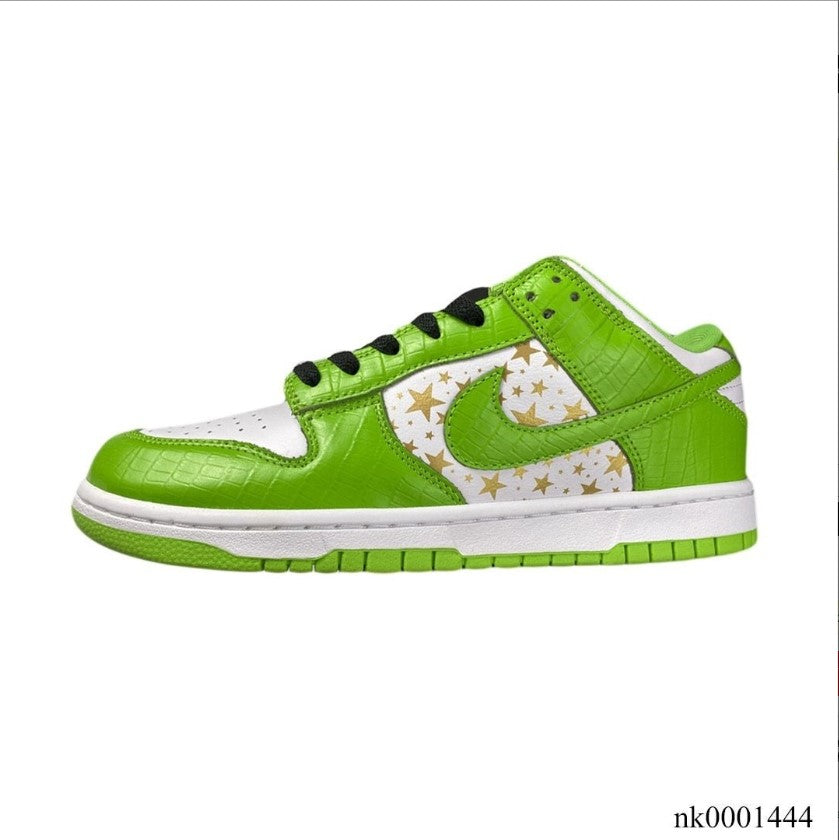 Nike SB Dunk Low White Green x Supreme Shoes Sneakers