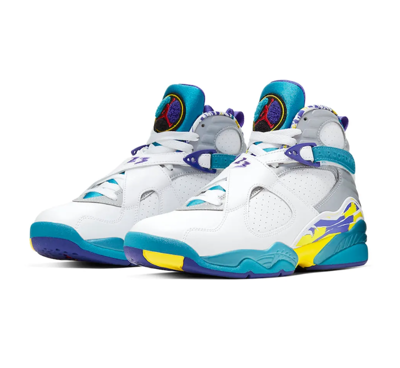 Air Jordan 8 White Aqua Shoes Sneakers