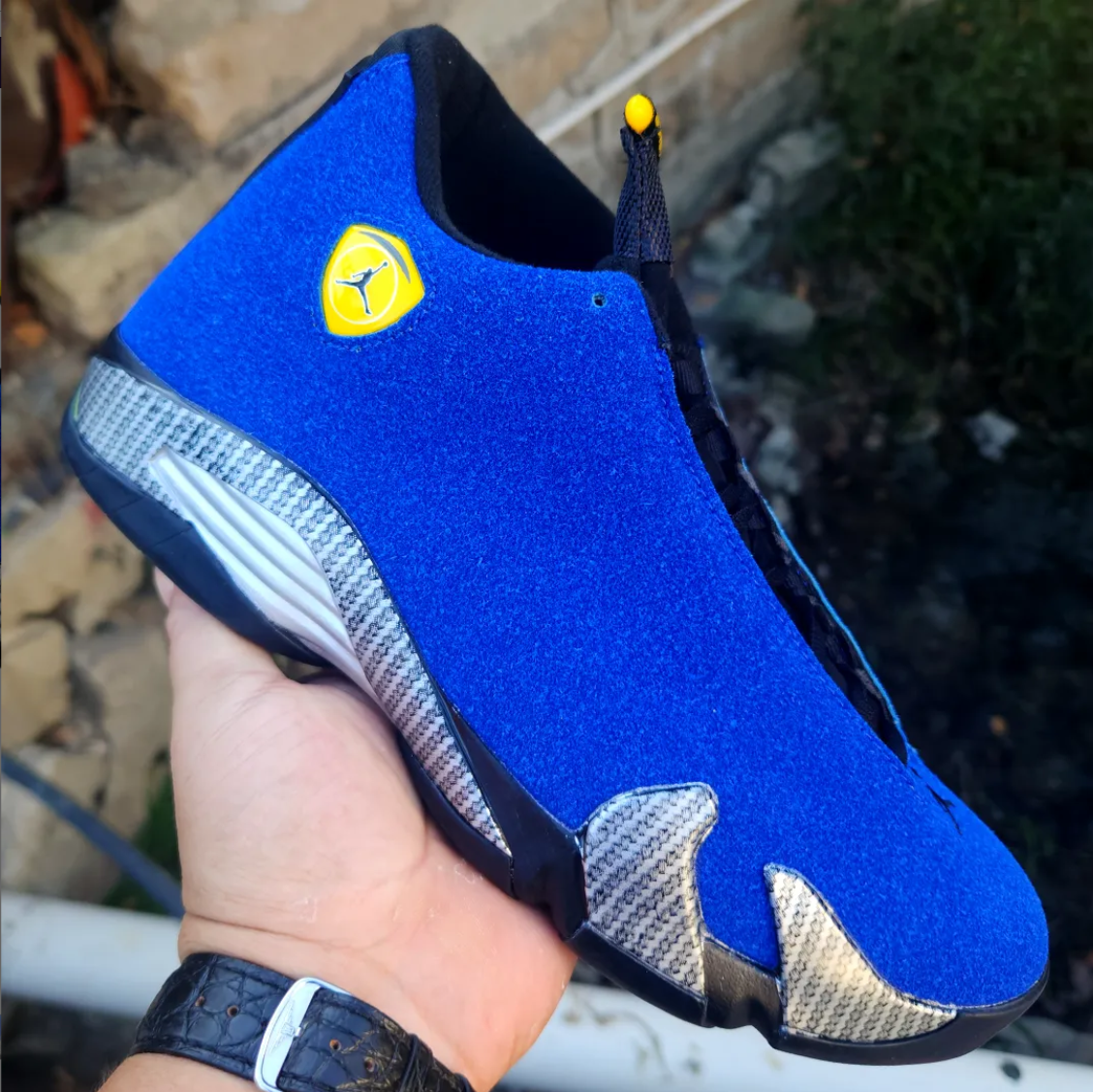 Air Jordan 14 Ferrari Blue Shoes Sneakers