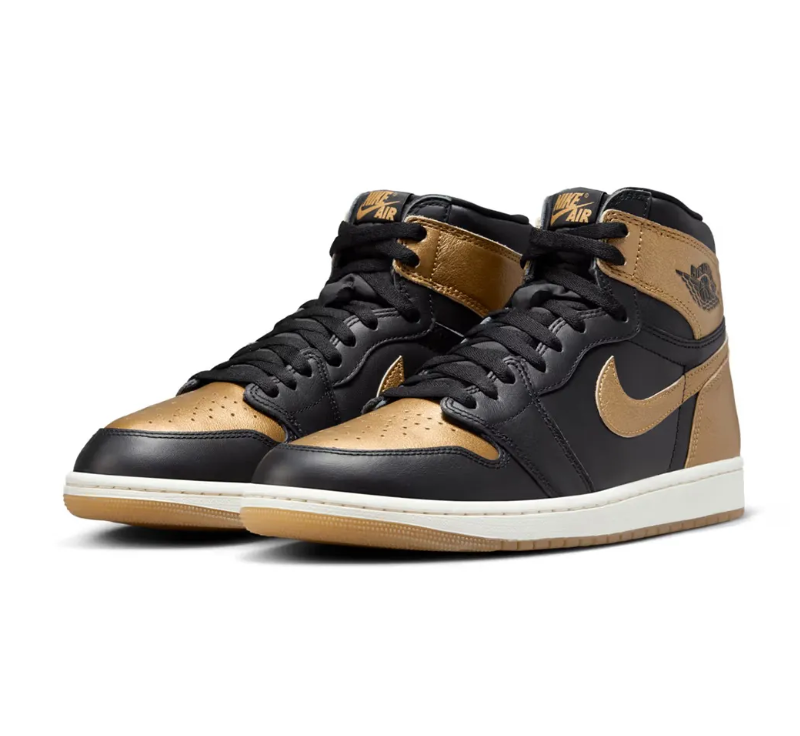Air Jordan 1 High OG Gold MedalMetallic Gold Shoes Sneakers