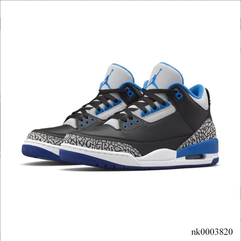 Air Jordan 3 Sport Blue Shoes Sneakers – nk0003820