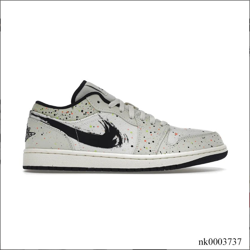 Air Jordan 1 Low Brushstroke Shoes Sneakers