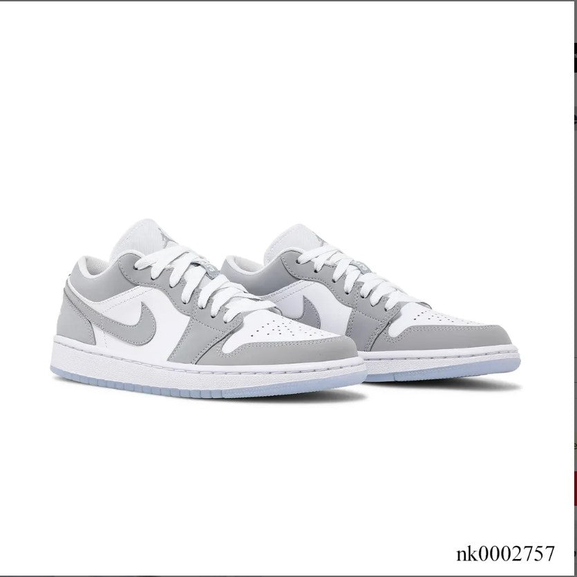 Air Jordan 1 Low White Wolf Grey Shoes Sneakers