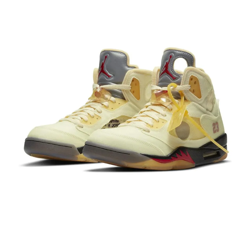 OW x AJ 5 Sail Shoes Sneakers