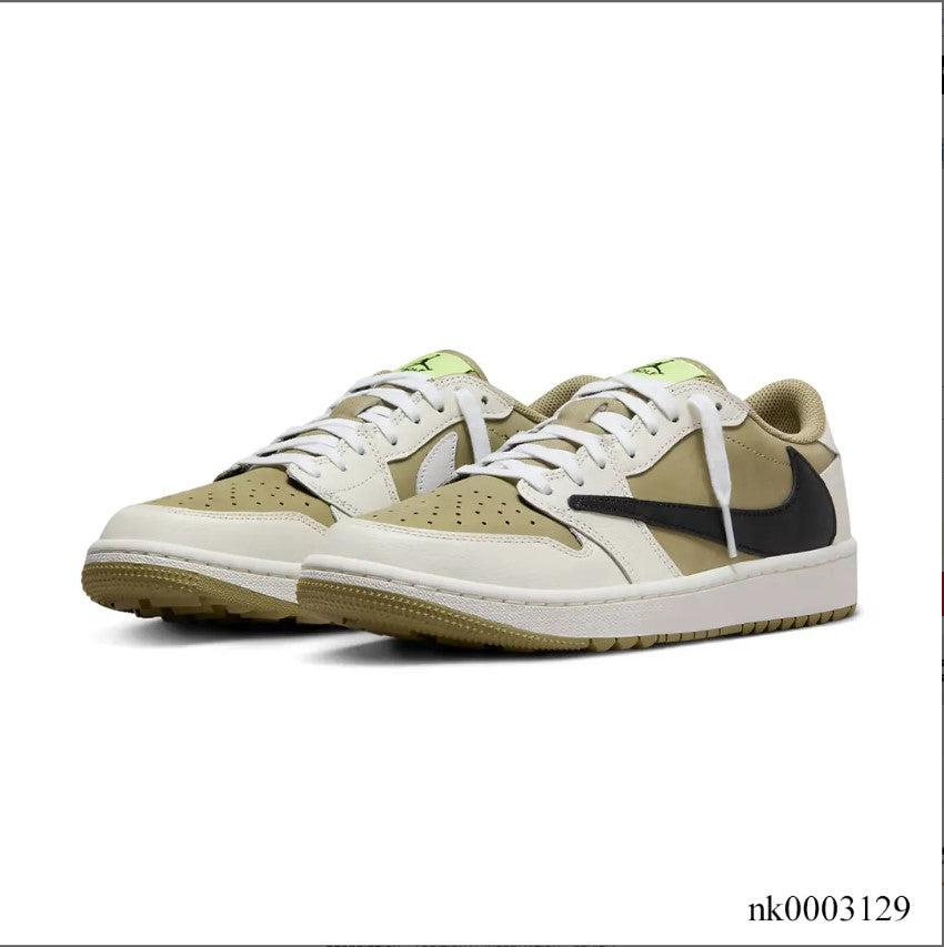 Travis Scott x AJ 1 Low Golf Neutral Olive Shoes Sneakers