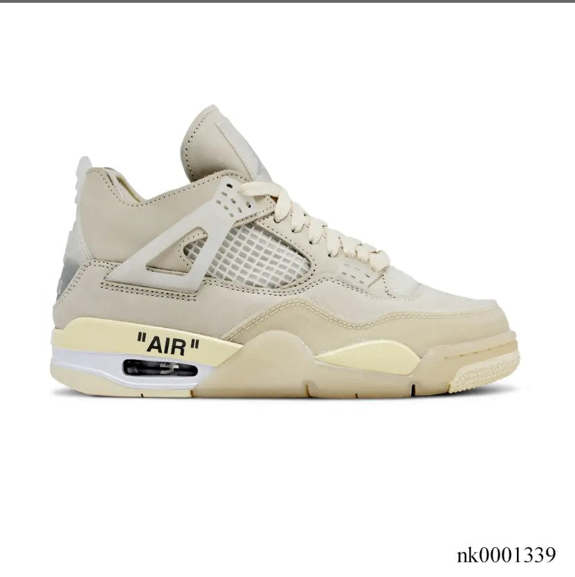 Off-White x Air Jordan 4 Sail Shoes Sneakers