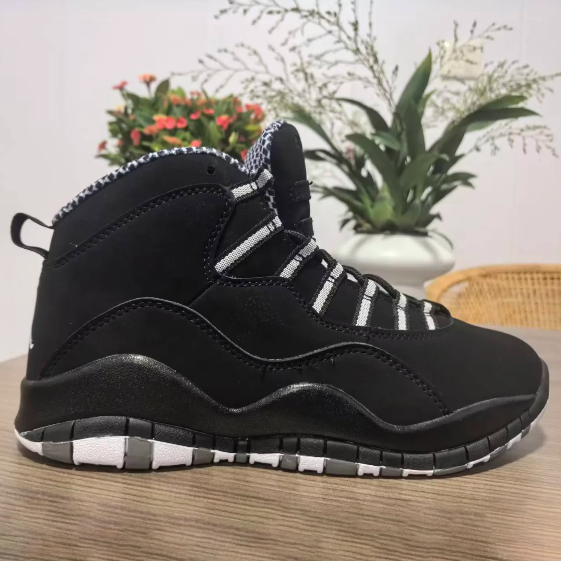 Air Jordan 10 Black And White Stealth Shoes Sneakers