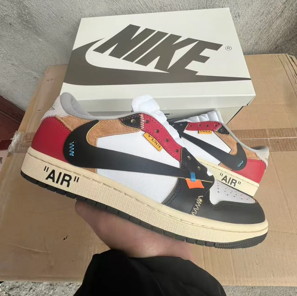 OW x Air Jordan 1 Low OG Goat Lows Shoes Sneakers