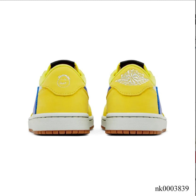 Travis Scott x AJ 1 Low OG Canary Elkins Shoes Sneakers