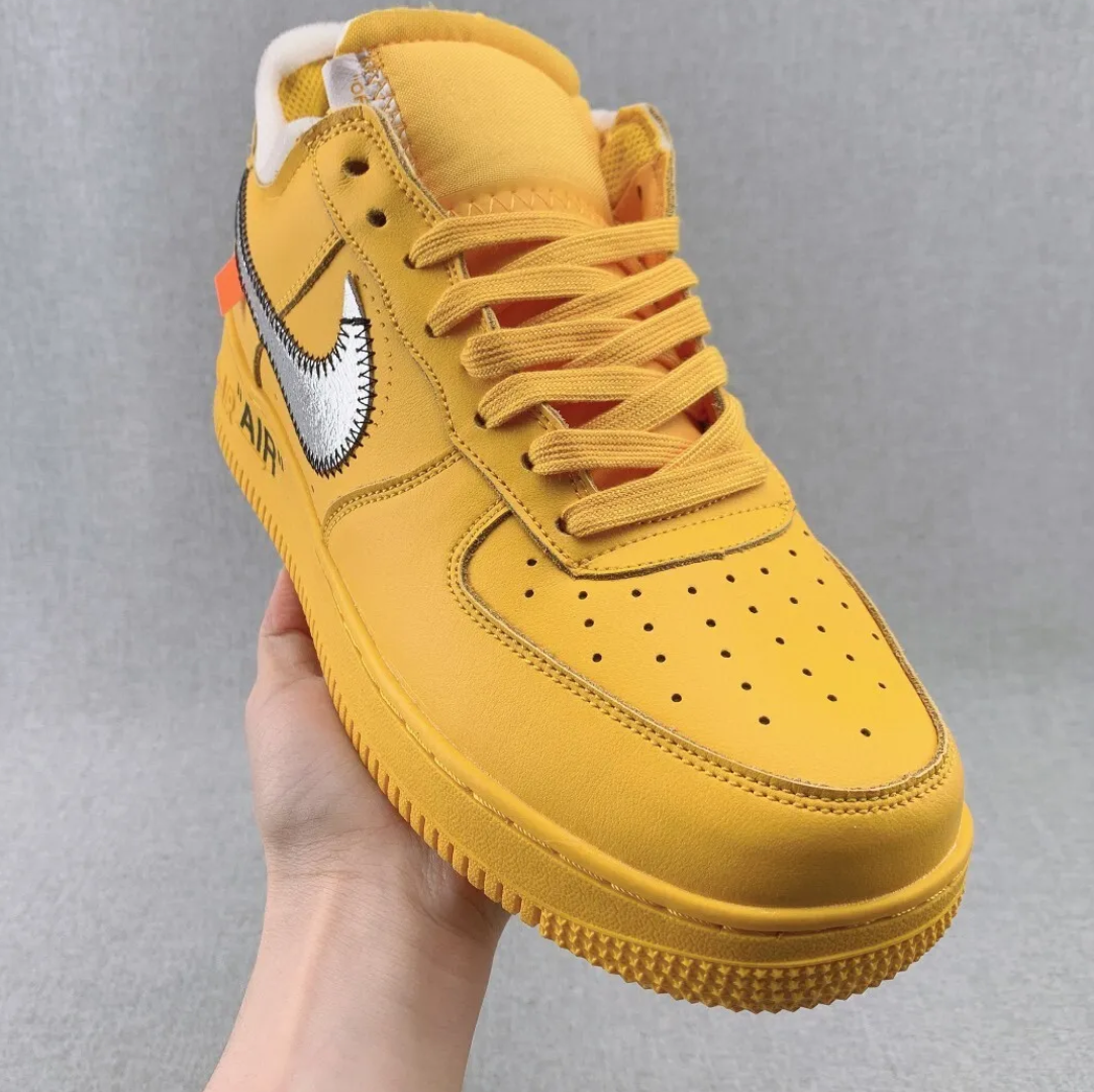 Air Force 1 Low OW ICA University Gold Shoes Sneakers