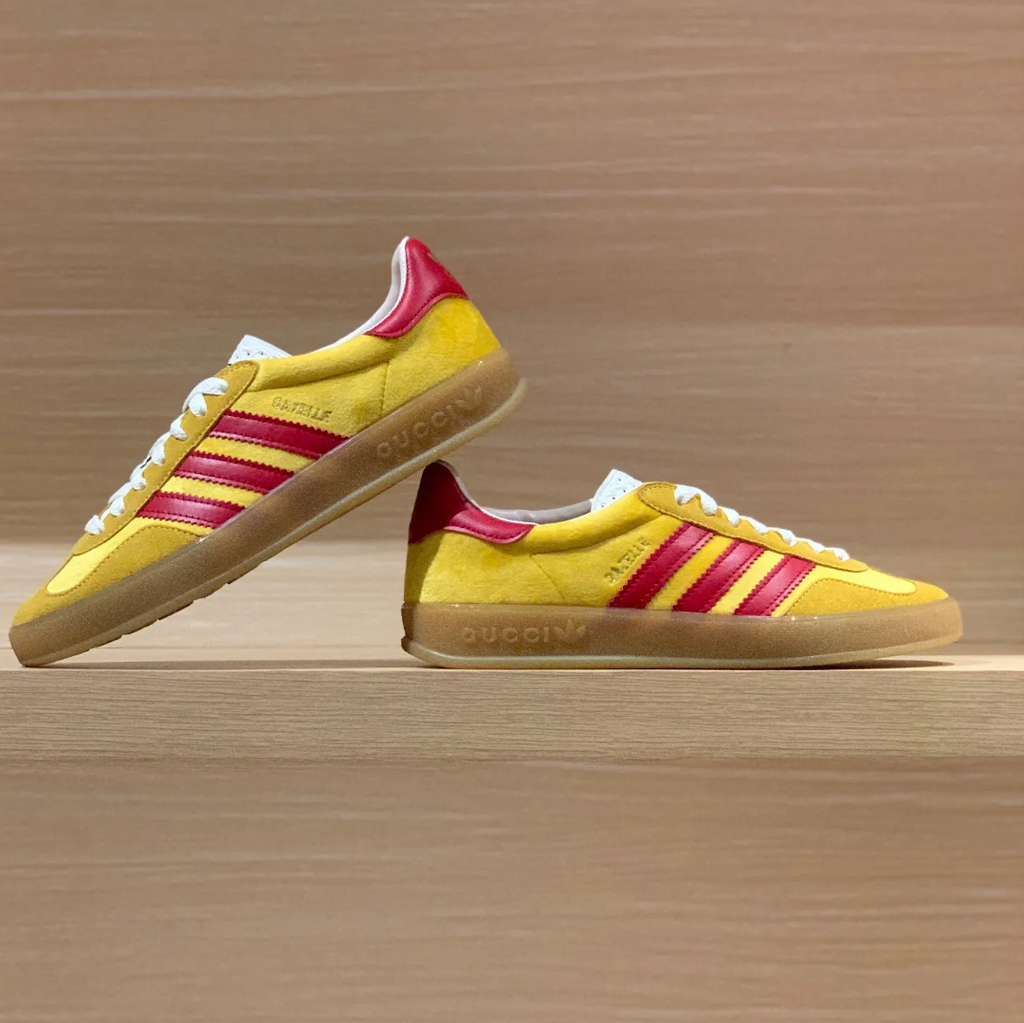 GG x AD Gazelle ‘Yellow Red’ Shoes Sneakers