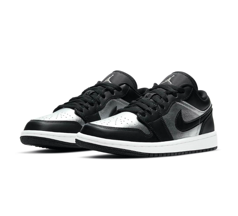 Air Jordan 1 Low Silver Toe Shoes Sneakers