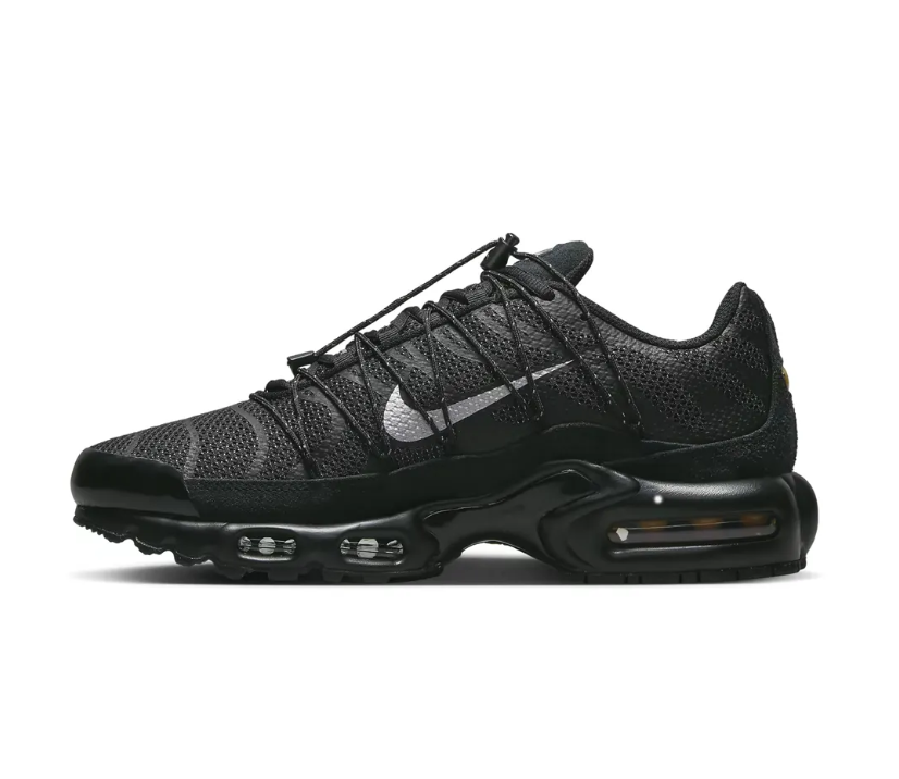 Air Max Plus Utility Black Metallic Silver Shoes Sneakers