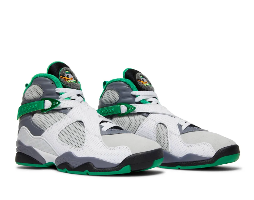 Air Jordan 8 Oregon PE Pure Platinum Shoes Sneakers