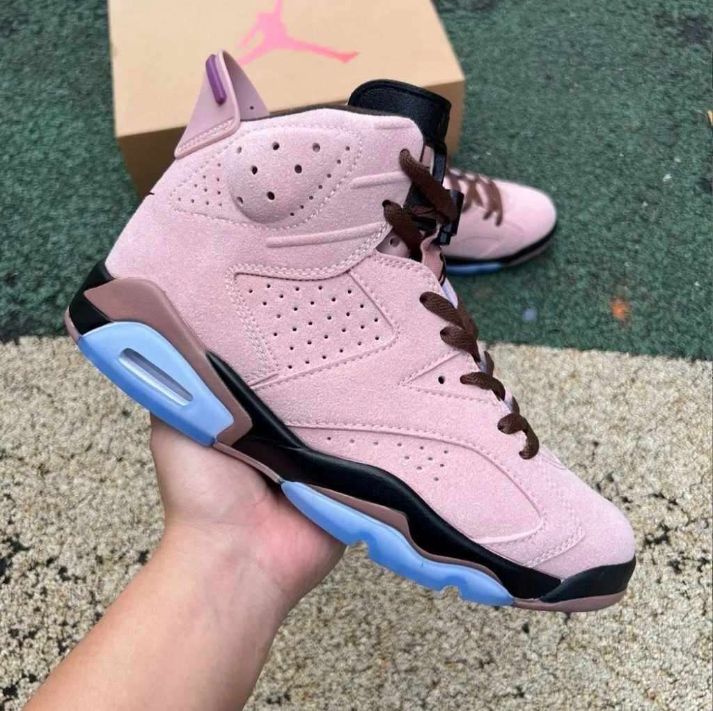 A Ma Maniere x Air Jordan 6 SP Black Smokey Mauve Shoes Sneaker