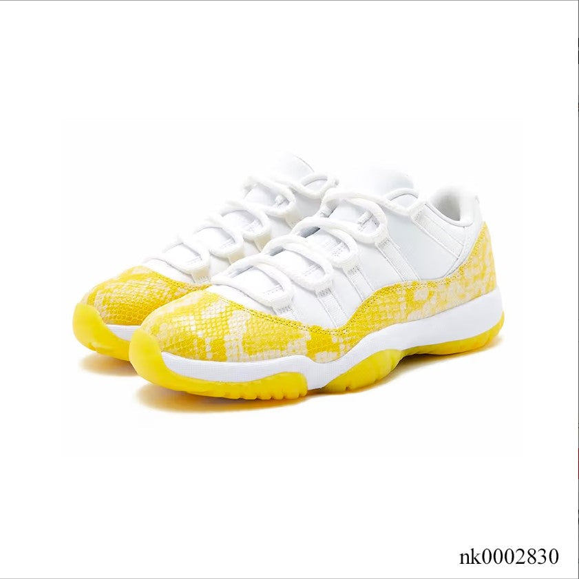 Air Jordan 11 Retro Low Tour Yellow Snakeskin Shoes Sneakers