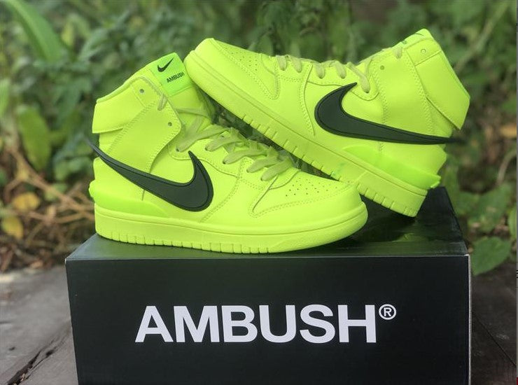 Dunk High Ambush Flash Lime Shoes Sneakers